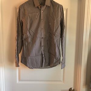 Express Black and White Gingham Shirt